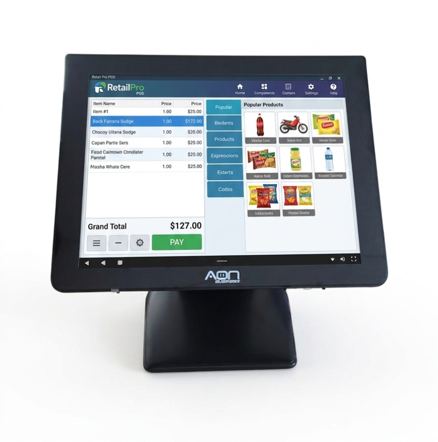 Equipo POS TACTIL AON AllMax-250W | Core I3 | 8GB | 256GB