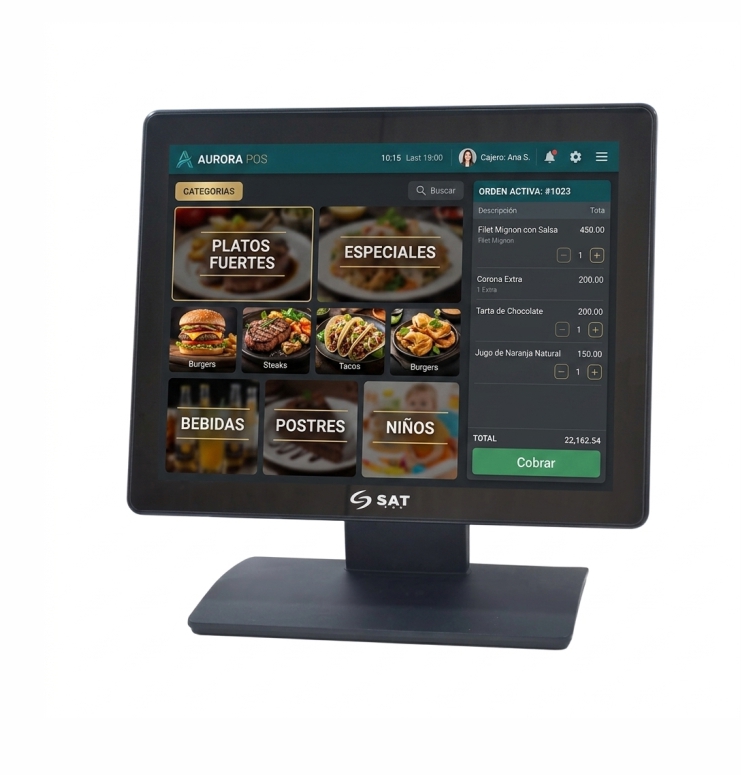 Monitor Industrial SAT Touch 15” 1054FPH - Imagen 2