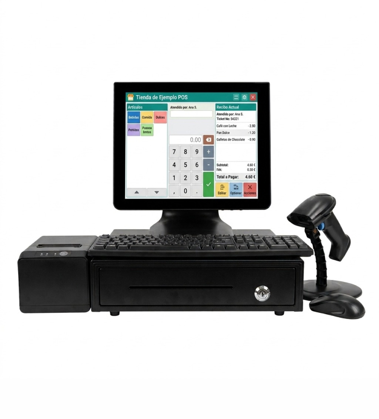 Equipo POS TACTIL COMPLETO | Core I5 | 8GB | 256GB